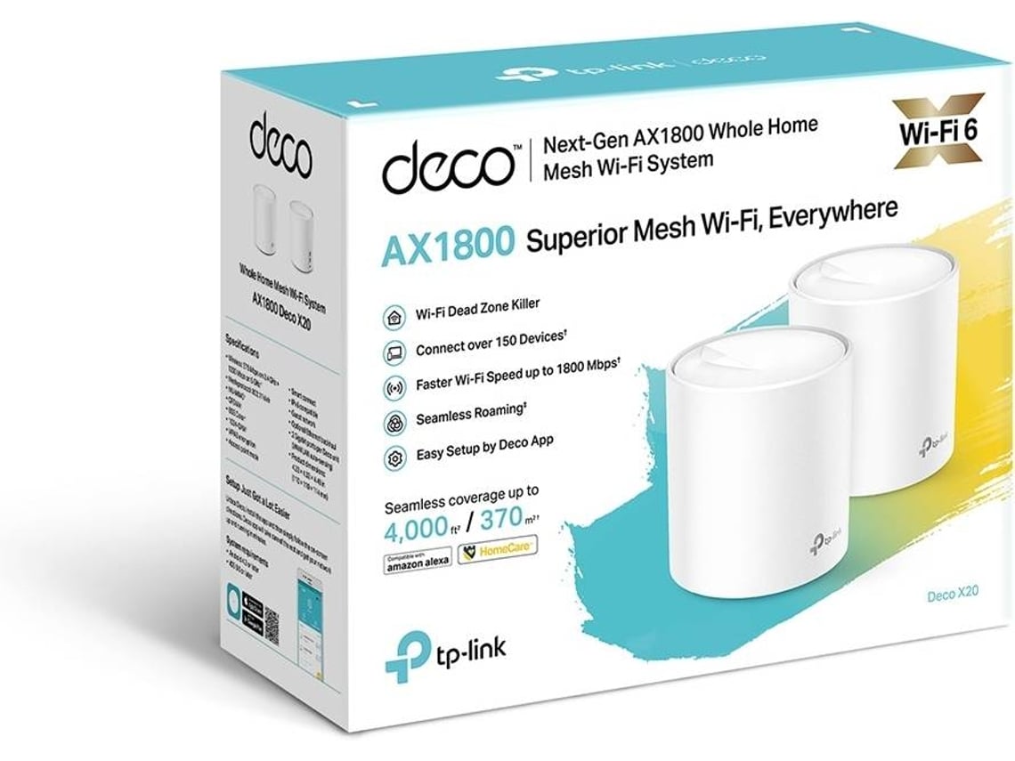 Sistema Mesh TP-Link Deco X20 1800Mbps/ 2.4GHz 5GHz/ Pack de 2 - Imagem 3