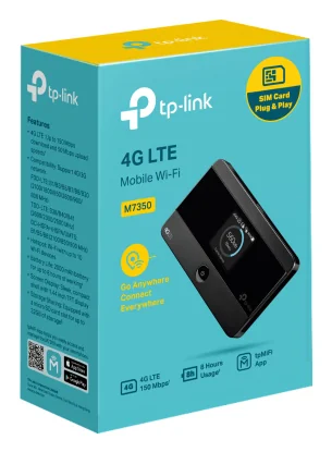 Router Wi-Fi Móvel 4G TP-Link M7350 150Mbps Dual Band 2.4GHz/5GHz Ecrã TFT Bateria 2550mAh - Imagem 6
