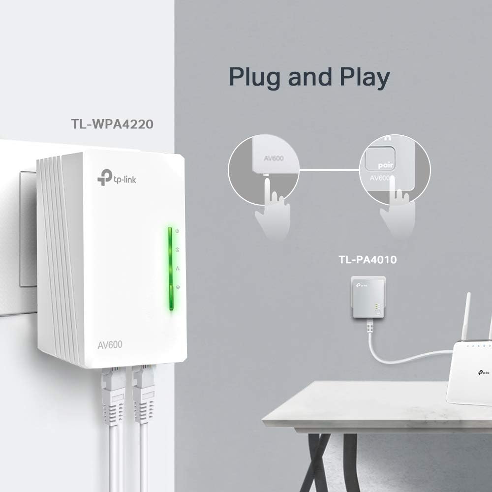 Adaptador Powerline TP-Link WPA4220Kit 500Mbps/ Alcance 300m/ Pack de 2 - Imagem 6