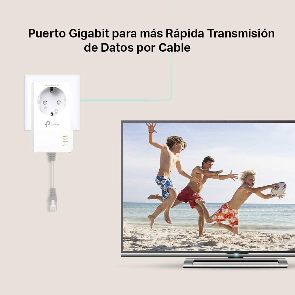 Adaptador Powerline TP-Link TL-PA7017P KIT AV1000 1000Mbps/ Alcance 300m/ Pack de 2 - Imagem 3