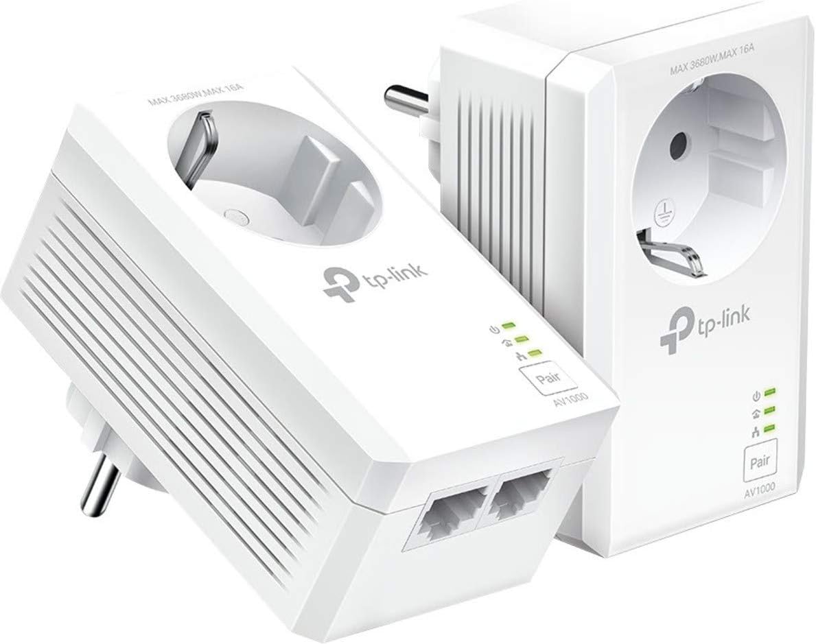 Adaptador Powerline TP-Link TL-PA7027P KIT 1000Mbps/ Alcance 300m/ Pack de 2