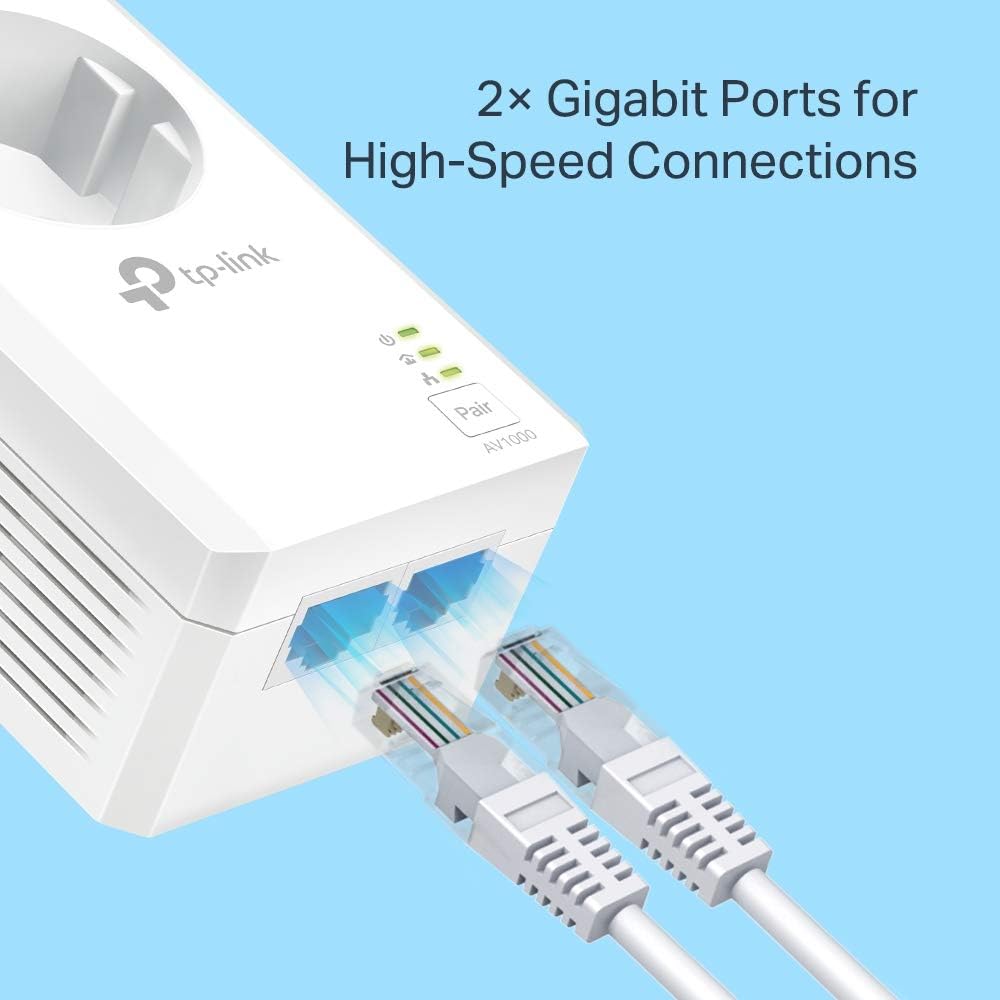 Adaptador Powerline TP-Link TL-PA7027P KIT 1000Mbps/ Alcance 300m/ Pack de 2 - Imagem 4