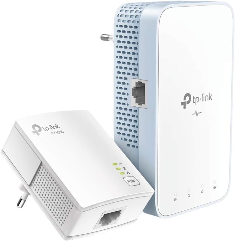 Adaptador Powerline TP-Link TL-WPA7517 Kit 1000Mbps/ Alcance 300m/ Pack de 2
