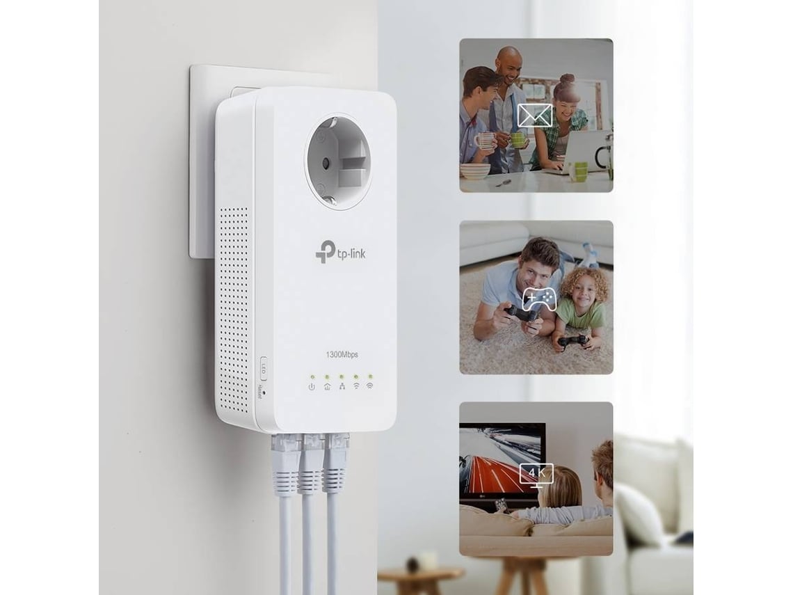 Adaptador Powerline TP-Link TL-WPA8631P 1300Mbps/ Alcance 300m - Imagem 4