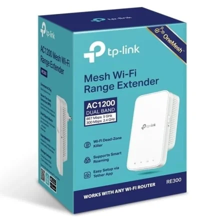 Repetidor Wi-Fi TP-Link RE300 AC1200 Dual Band 1200Mbps OneMesh Branco - Imagem 4