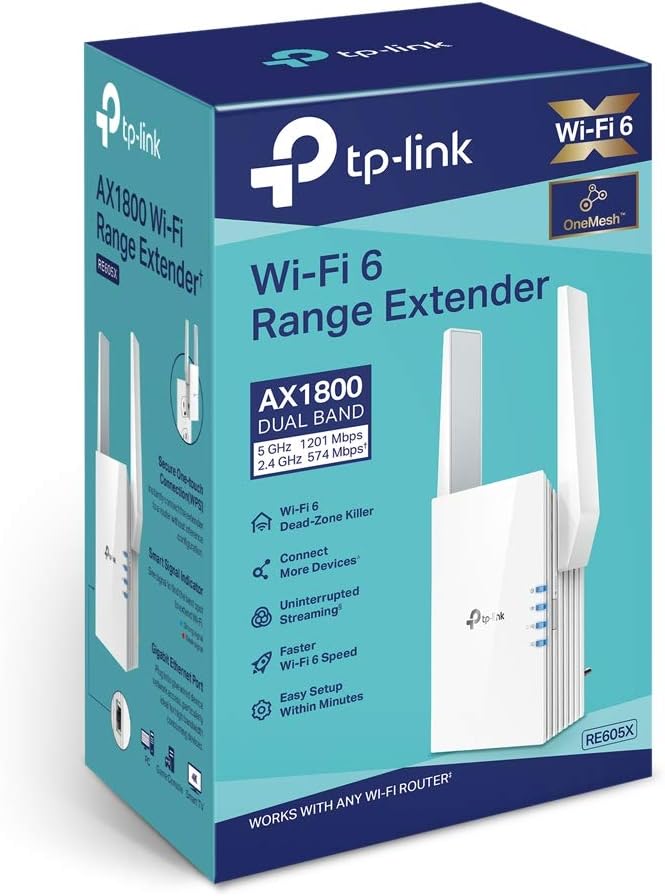 Repetidor Sem Fios TP-Link RE605X/ WiFi 6/ 1800Mbps/ 2 Antenas - Imagem 7