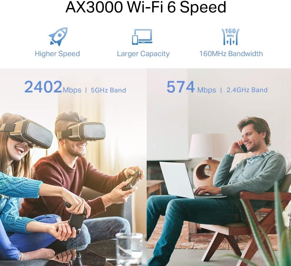 Repetidor Sem Fios TP-Link RE705X/ WiFi 6/ 3000Mbps/ 2 Antenas - Imagem 5