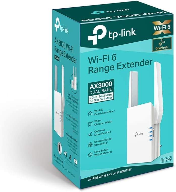 Repetidor Sem Fios TP-Link RE705X/ WiFi 6/ 3000Mbps/ 2 Antenas - Imagem 6