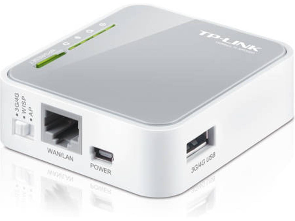 Router Sem Fios 3G TP-Link TL-MR3020 150Mbps/ 2.4GHz/ 1 Antena/ WiFi 802.11n/g/b - Imagem 2