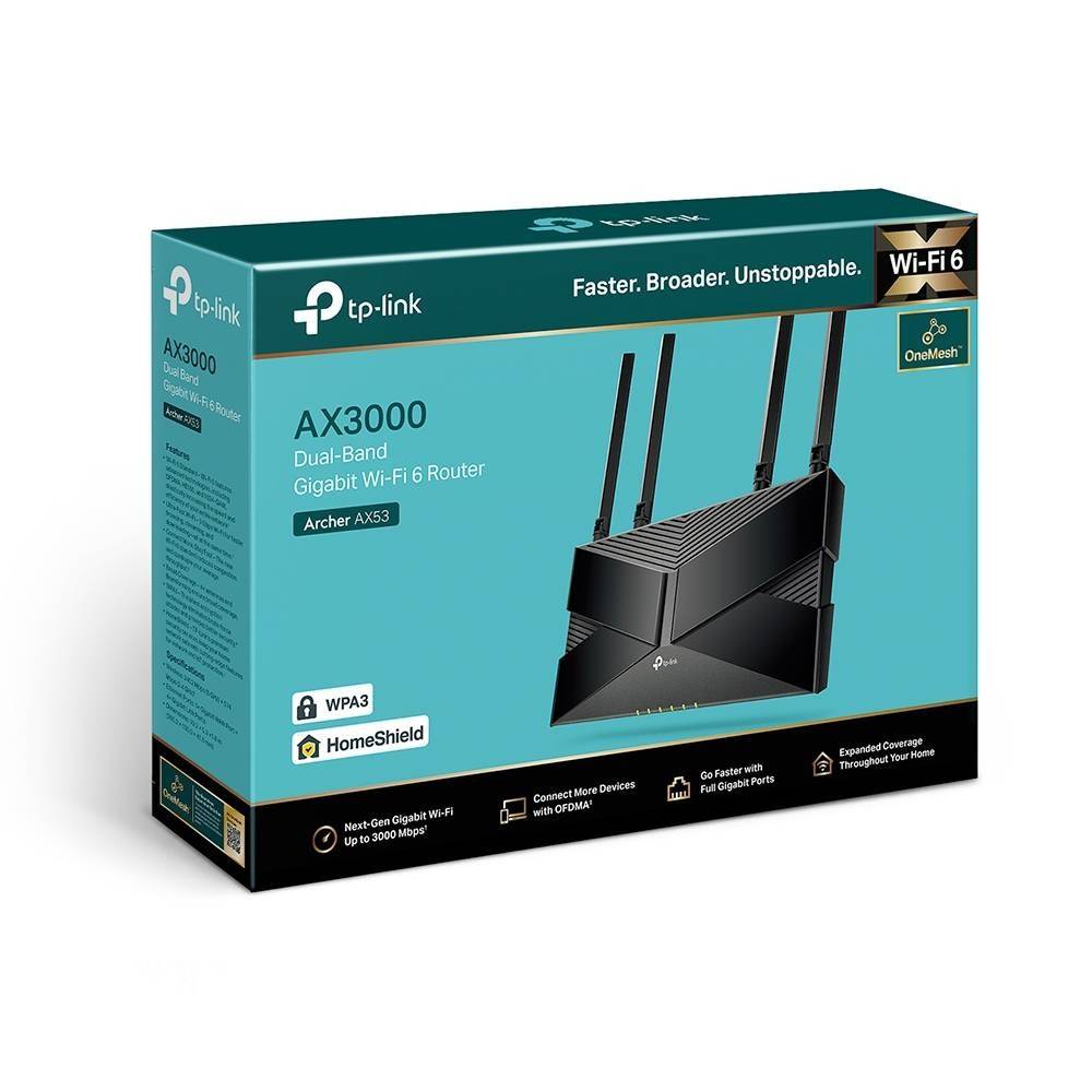 Router Sem Fios TP-Link Archer AX53/ WiFi 6/ 3000 Mbps/ 2.4GHz 5GHz/ 4 Antenas/ WiFi 802.11ax/ac/n/a/ - n/b/g - Imagem 6