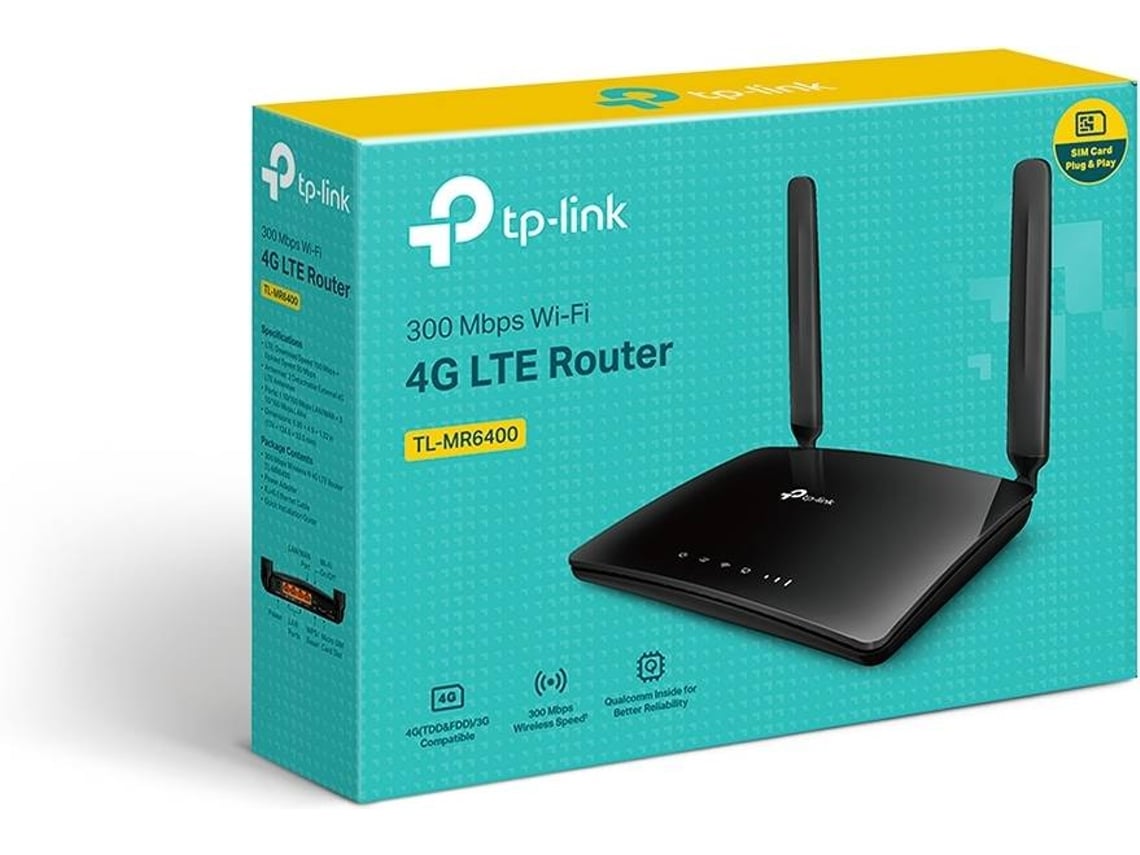Router Sem Fios 4G TP-Link TL-MR6400 300Mbps/ 2.4GHz/ 2 Antenas/ WiFi 802.11b/g/n - Imagem 4
