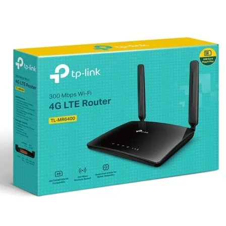 Router 4G LTE TP-Link TL-MR6400 N300 2.4GHz 300Mbps com 2 Antenas Destacáveis e Slot SIM - Imagem 5