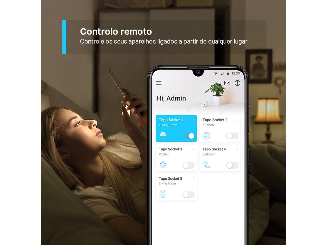 Tomada Inteligente WiFi TP-Link Tapo P100 - Imagem 2