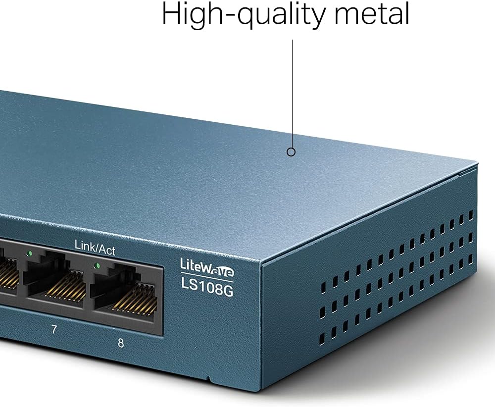 Switch TP-Link LS108G 8 Portas/ RJ-45 10/100/1000 - Imagem 7