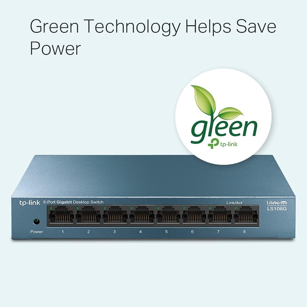 Switch TP-Link LS108G 8 Portas/ RJ-45 10/100/1000 - Imagem 6