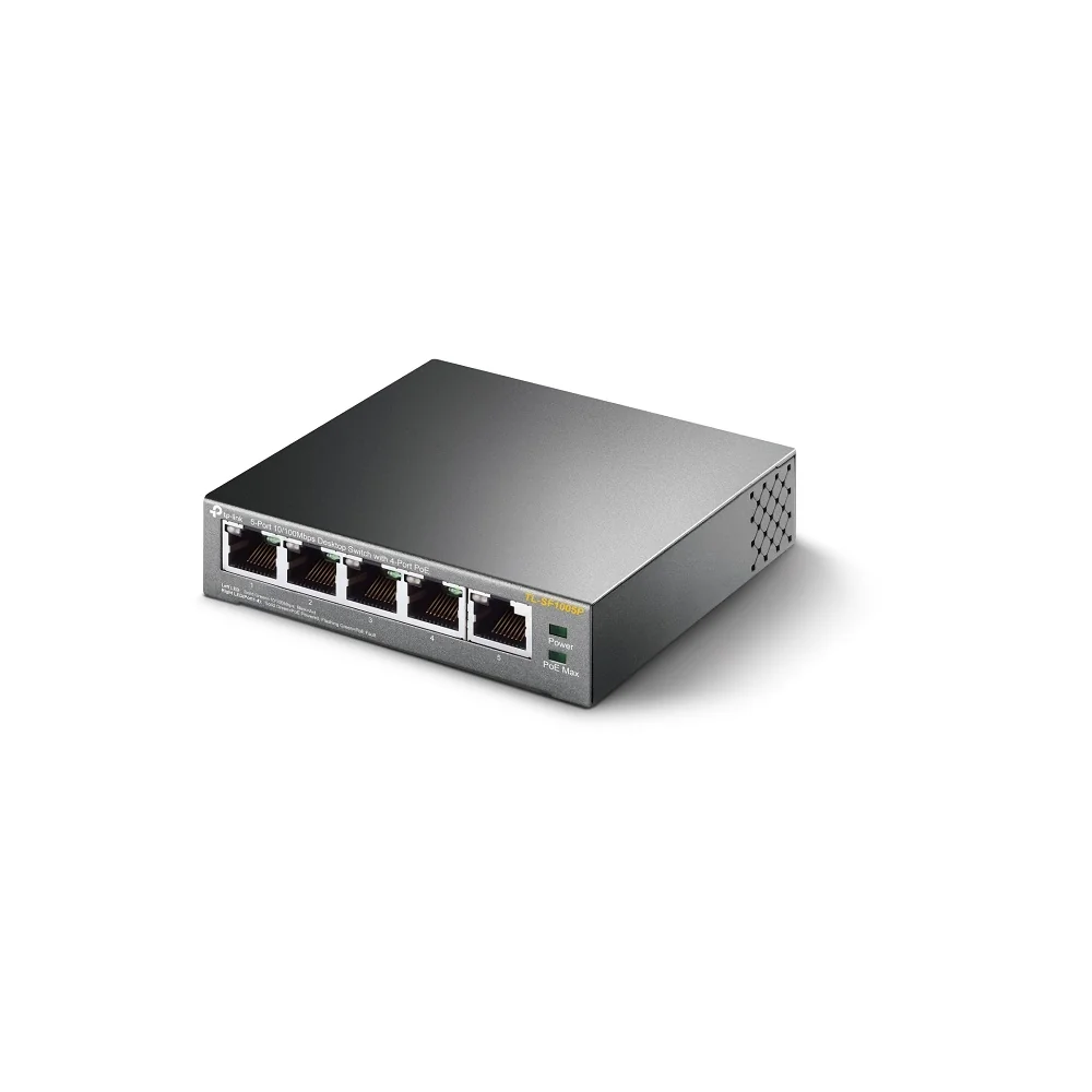 Switch TP-Link TL-SF1005P 5 Portas 10/100Mbps 4 Portas PoE 58W - Imagem 4