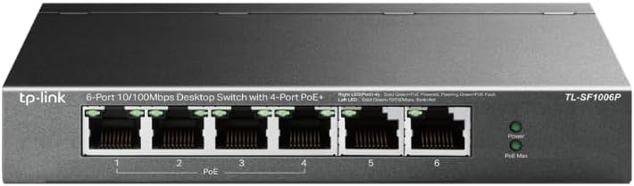 Switch TP-Link TL-SF1006P 6 Portas/ RJ-45 10/100 PoE - Imagem 3