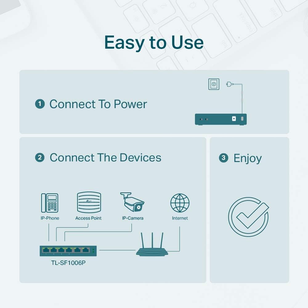Switch TP-Link TL-SF1006P 6 Portas/ RJ-45 10/100 PoE - Imagem 10