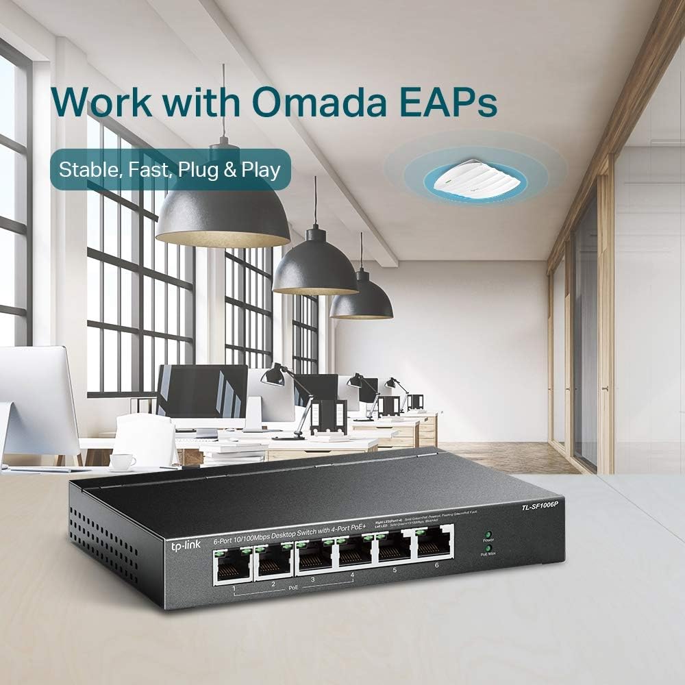 Switch TP-Link TL-SF1006P 6 Portas/ RJ-45 10/100 PoE - Imagem 7