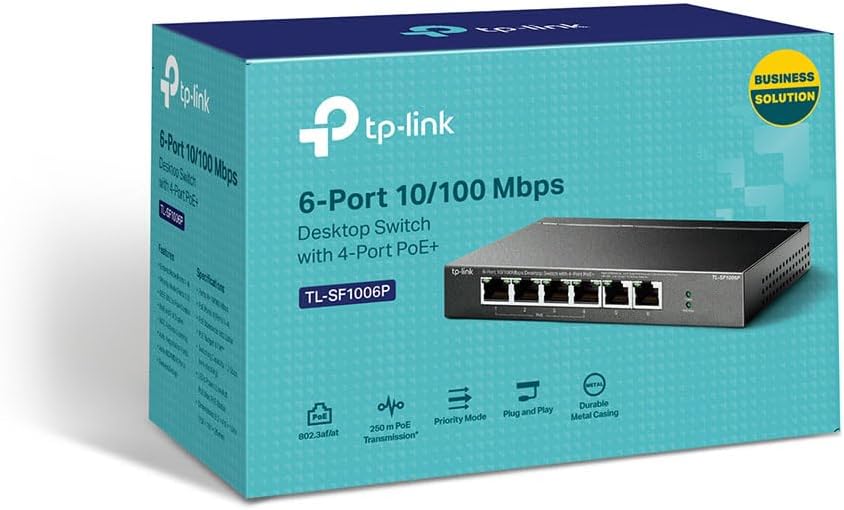Switch TP-Link TL-SF1006P 6 Portas/ RJ-45 10/100 PoE - Imagem 2