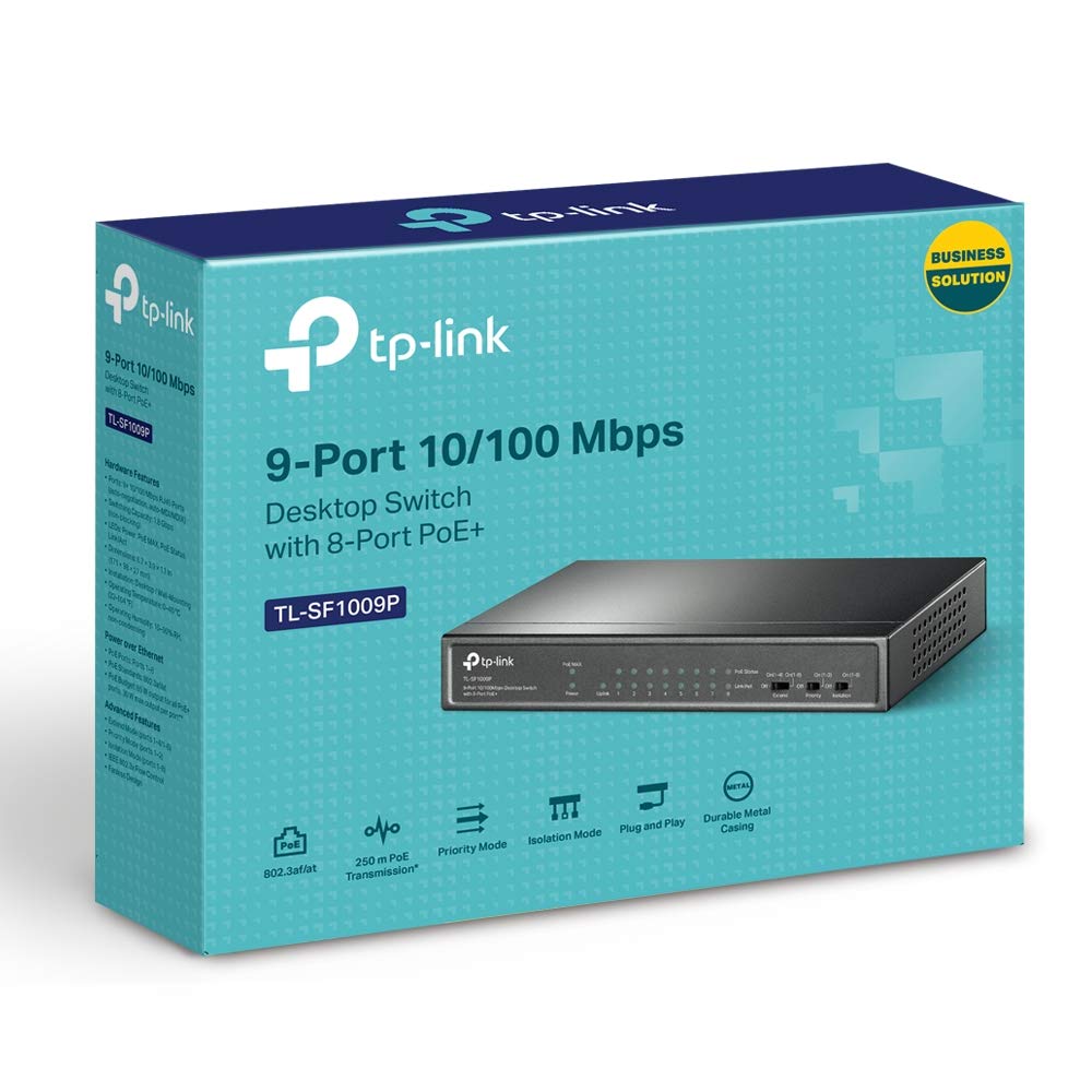Switch TP-Link TL-SF1009P 9 Portas/ RJ-45 10/100/ PoE - Imagem 7