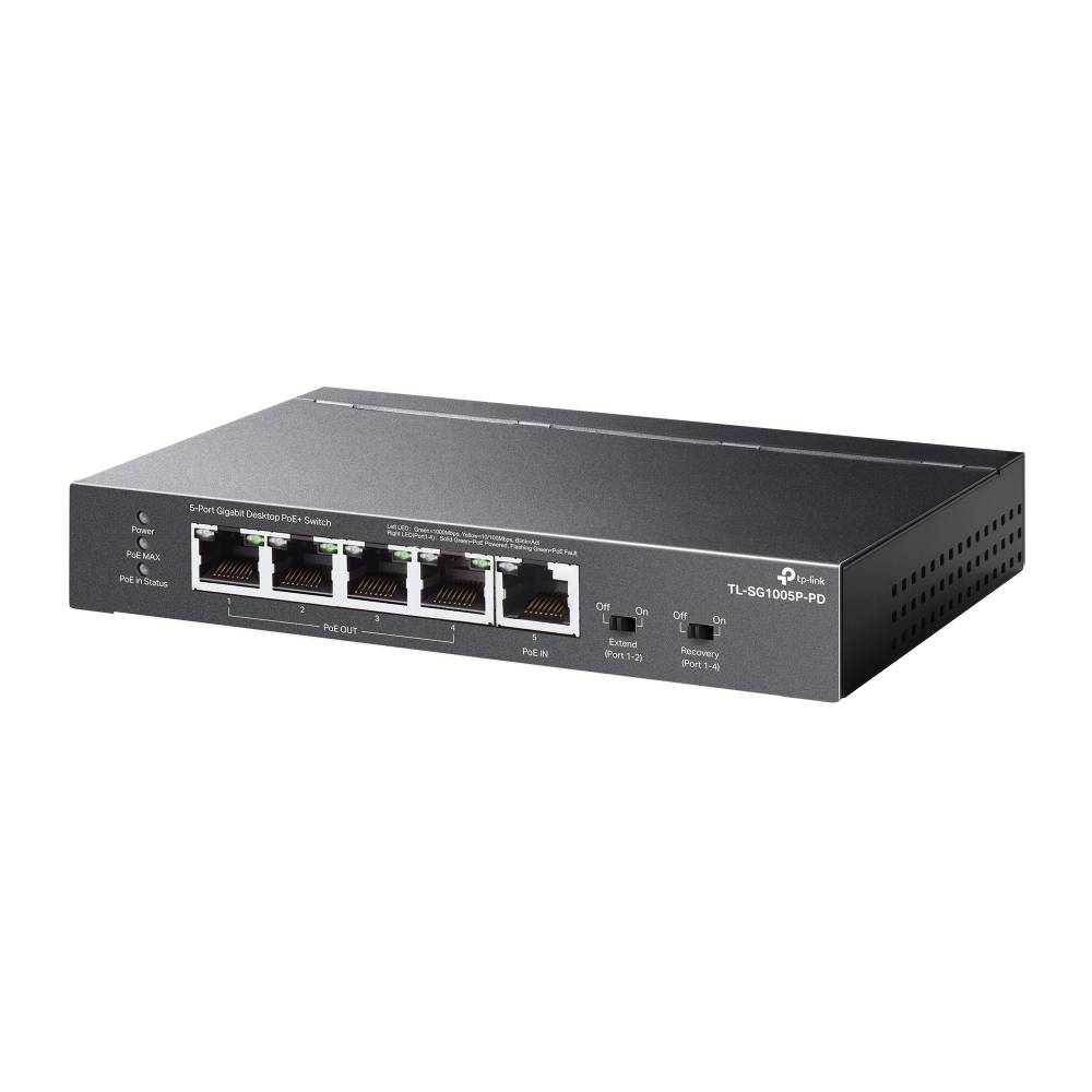 Switch TP-Link TL-SG1005P-PD 5 Portas/ RJ-45 1/ 2.5Gbps PoE - Imagem 3