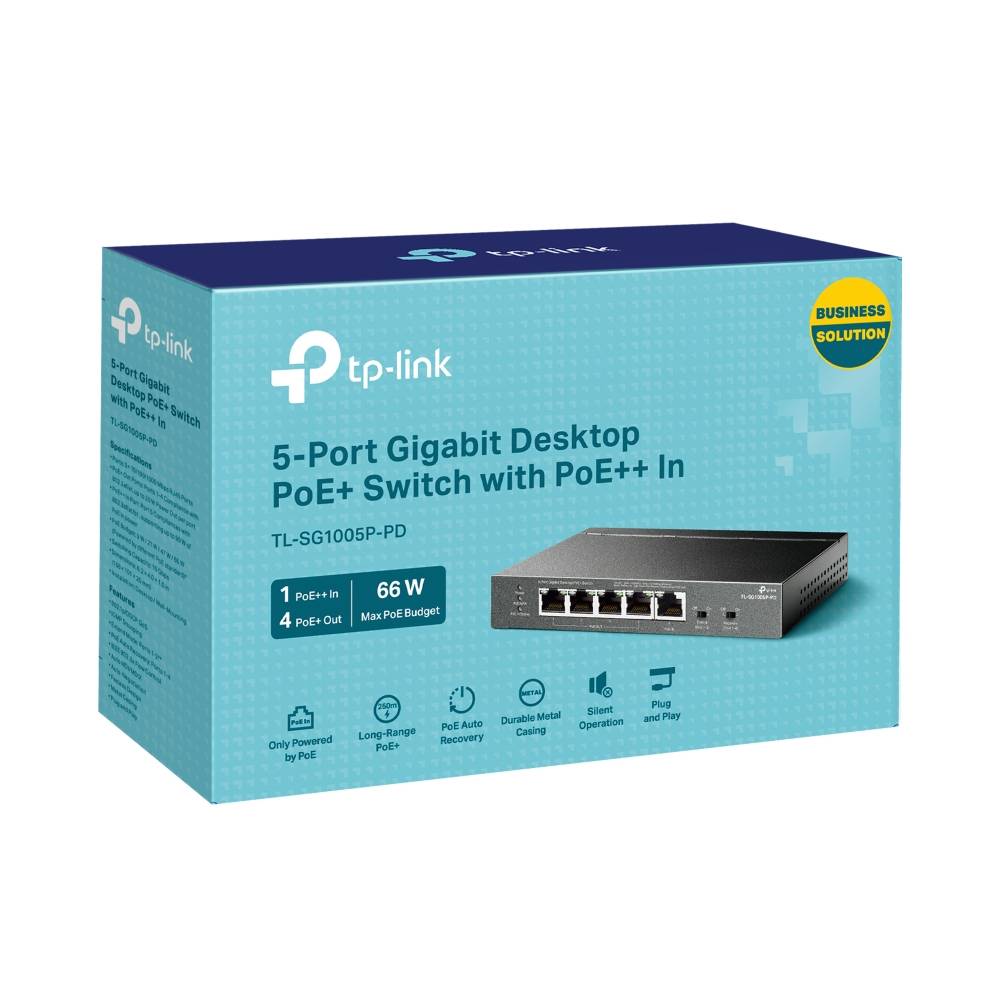 Switch TP-Link TL-SG1005P-PD 5 Portas/ RJ-45 1/ 2.5Gbps PoE - Imagem 6