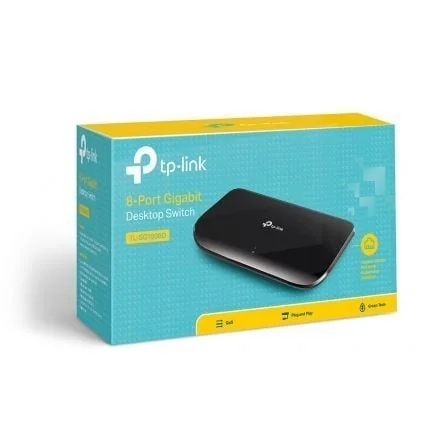 Switch TP-Link TL-SG1008D 8 Portas Gigabit 10/100/1000 Mbps RJ45 - Imagem 3