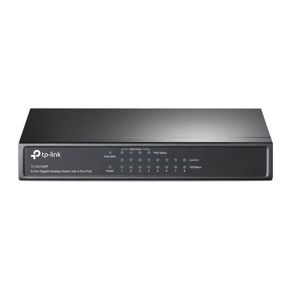 Switch TP-Link TL-SG1008P 8 Portas/ RJ-45 10/100/1000 PoE - Imagem 2