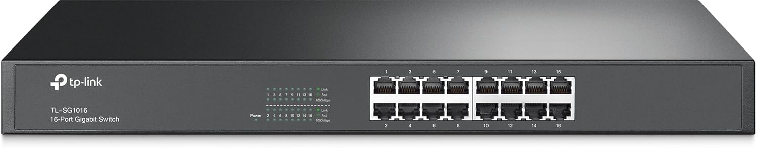 Switch TP-Link TL-SG1016 16 Portas/ RJ-45 10/100/1000 - Imagem 2