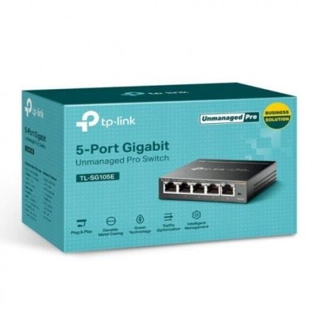 Switch TP-Link Easy Smart TL-SG105E 5 Portas/ RJ-45 10/100/1000 - Imagem 3