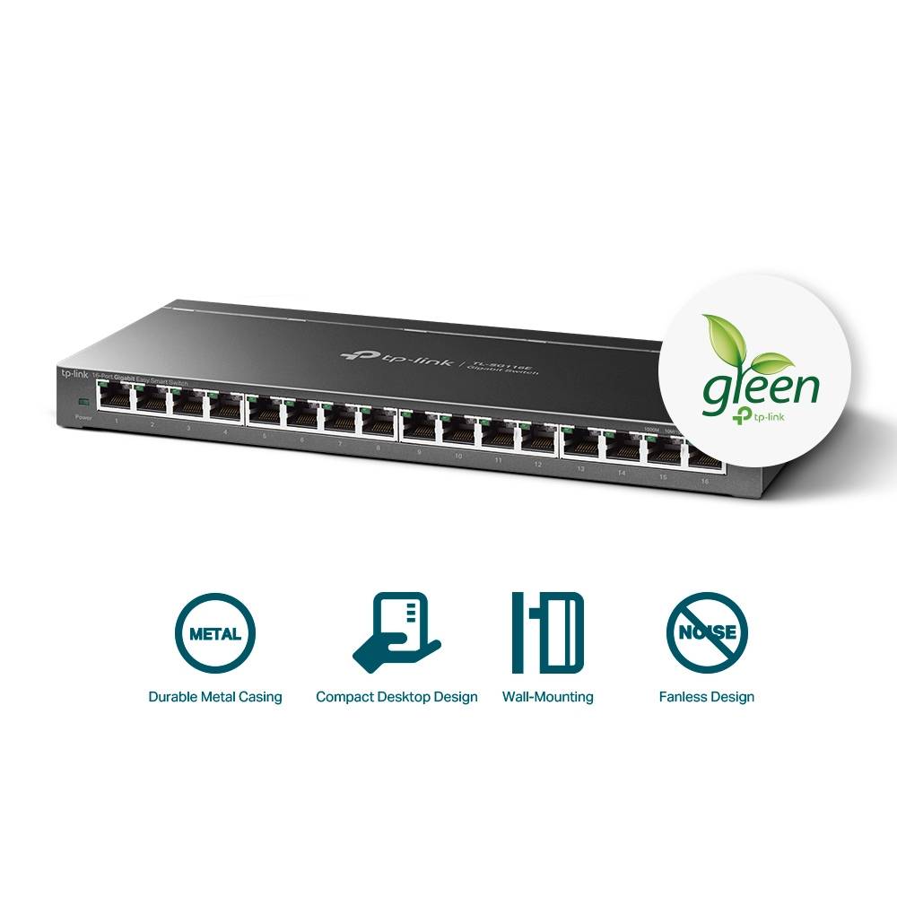 Switch TP-Link TL-SG116E 16 Portas/ RJ-45 10/100/1000 - Imagem 2