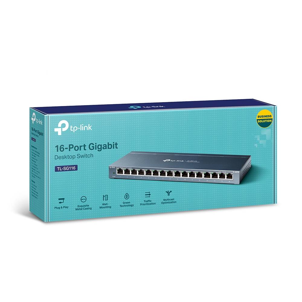 Switch TP-Link TL-SG116 16 Portas/ RJ-45 10/100/1000 - Imagem 4