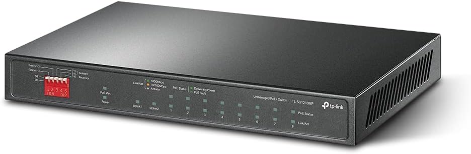Switch TP-Link TL-SG1210MP 10 Portas/ RJ-45 10/100/1000/ PoE+ - Imagem 2