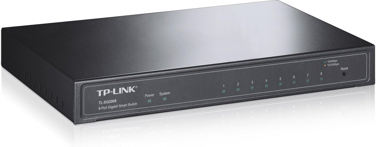Switch Gerenciável TP-Link TL-SG2008 8 Portas/ RJ-45 10/100/1000 - Imagem 2