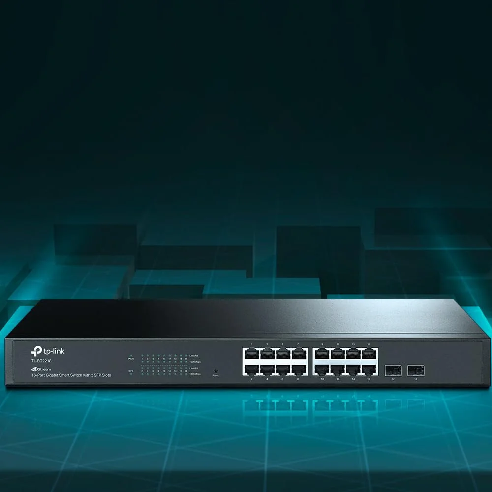Switch TP-Link Omada TL-SG2218 16 Portas Gigabit RJ45 + 2 Slots SFP Gestão Cloud Omada SDN - Imagem 4