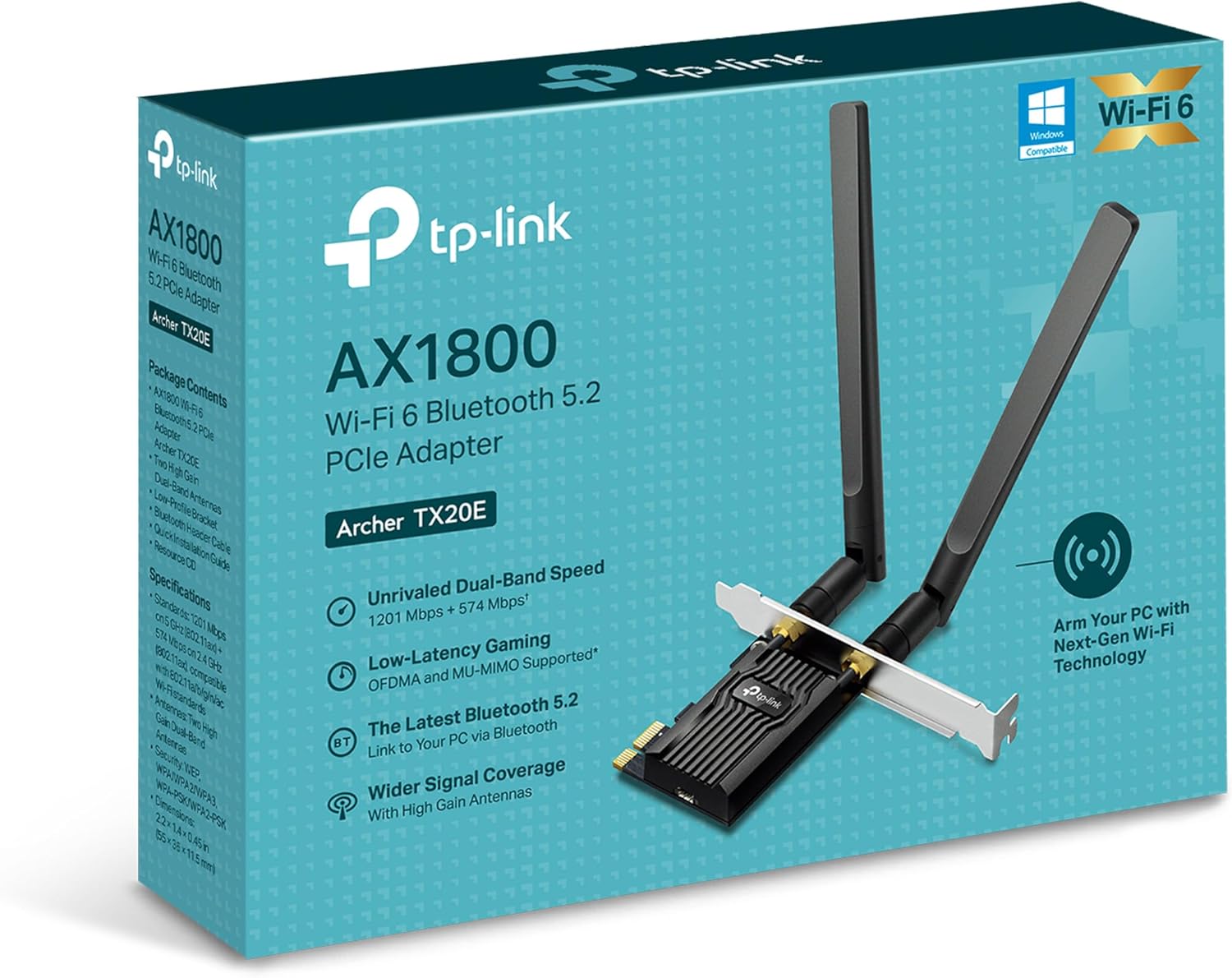 Placa de Rede Sem Fios PCI Express TP-Link Archer TX20E/ 1800Mbps/ 2.4/5GHz - Imagem 7