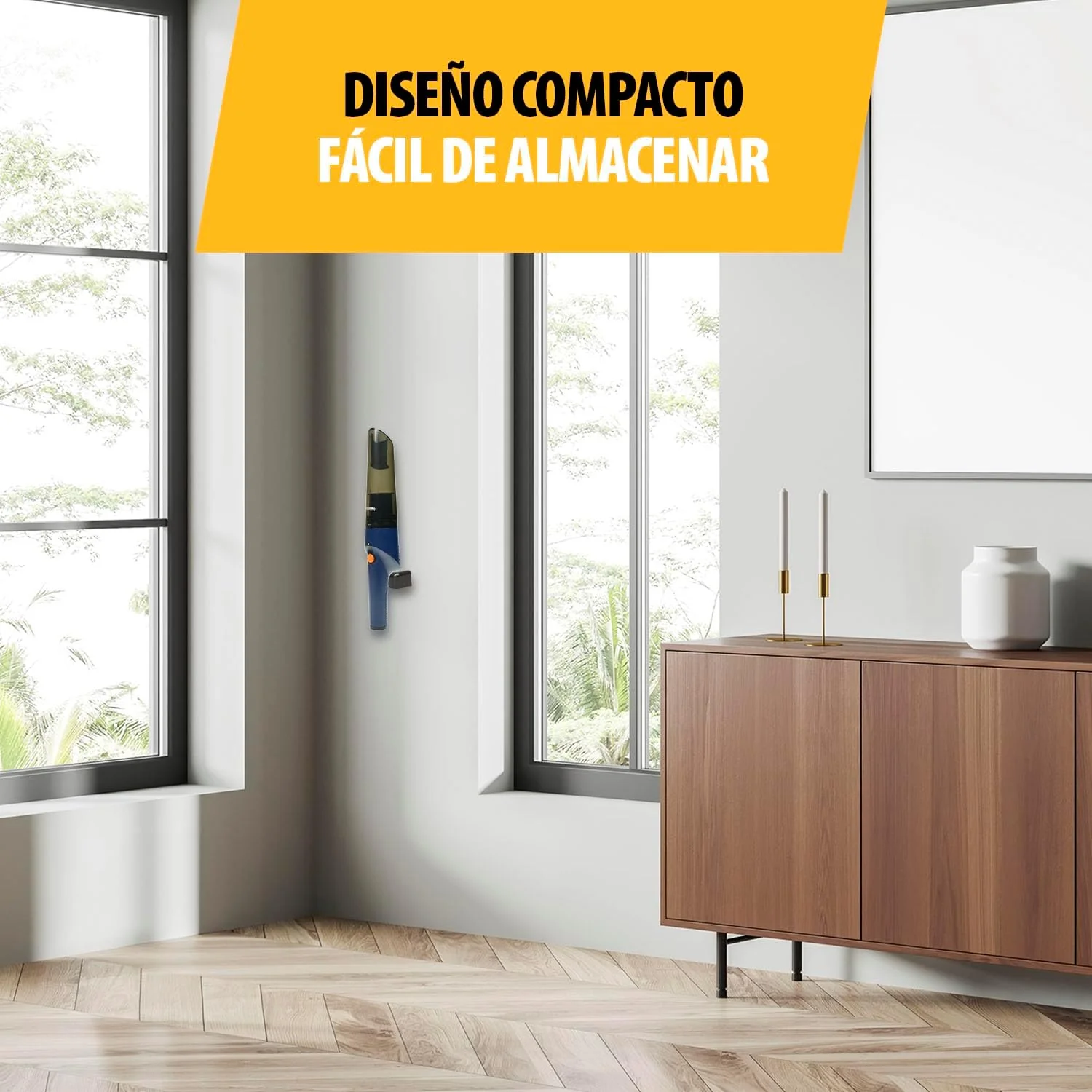 Aspirador de Mão Tristar KR-3140 65W Sem Fios Sólidos e Líquidos Bateria 7.4V Autonomia 24 min - Imagem 6