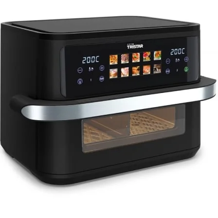 Fritadeira sem Óleo Tristar FR-9078 Dualzone Flex 10L 2800W Digital com Divisor Removível Preto