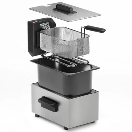 Fritadeira Tristar FR-9334 3L 2000W em Aço Inoxidável com Termóstato Regulável - Imagem 5