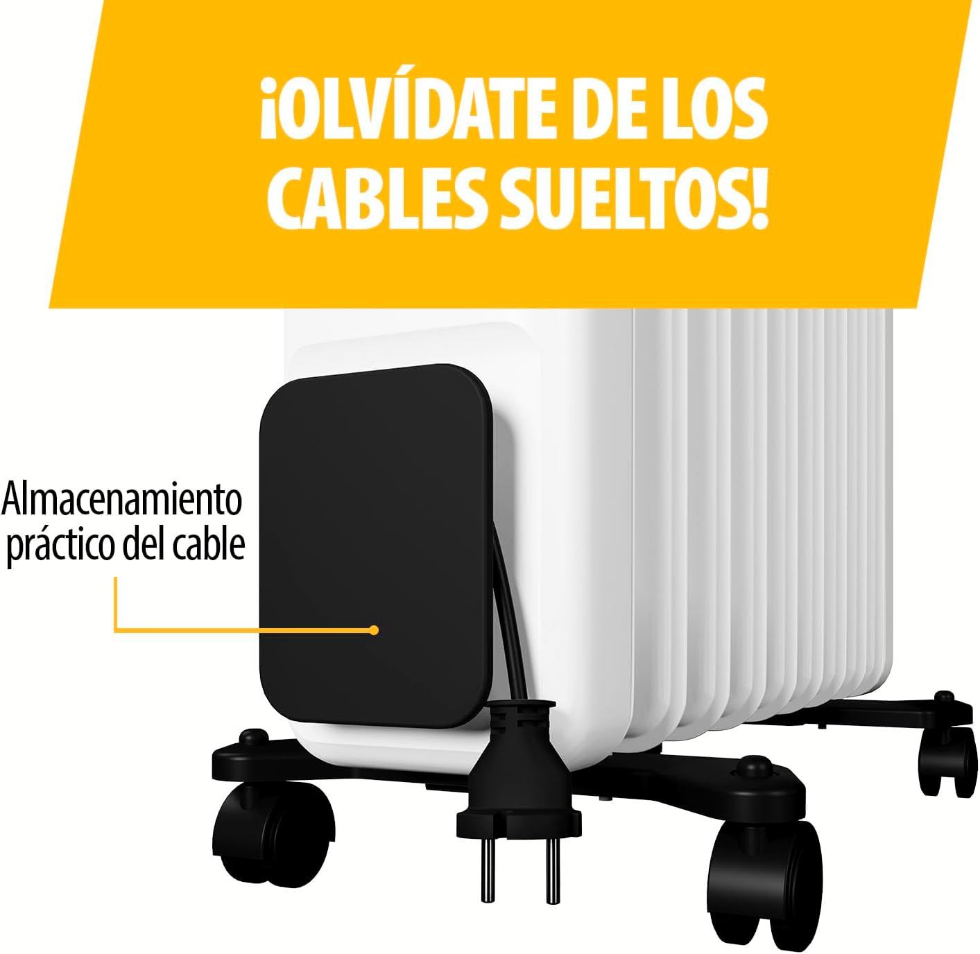 Radiador a Óleo Tristar KA-5379/ 3 Potências/ 800-1200-2000W/ 9 Elementos de Aquecimento - Imagem 8