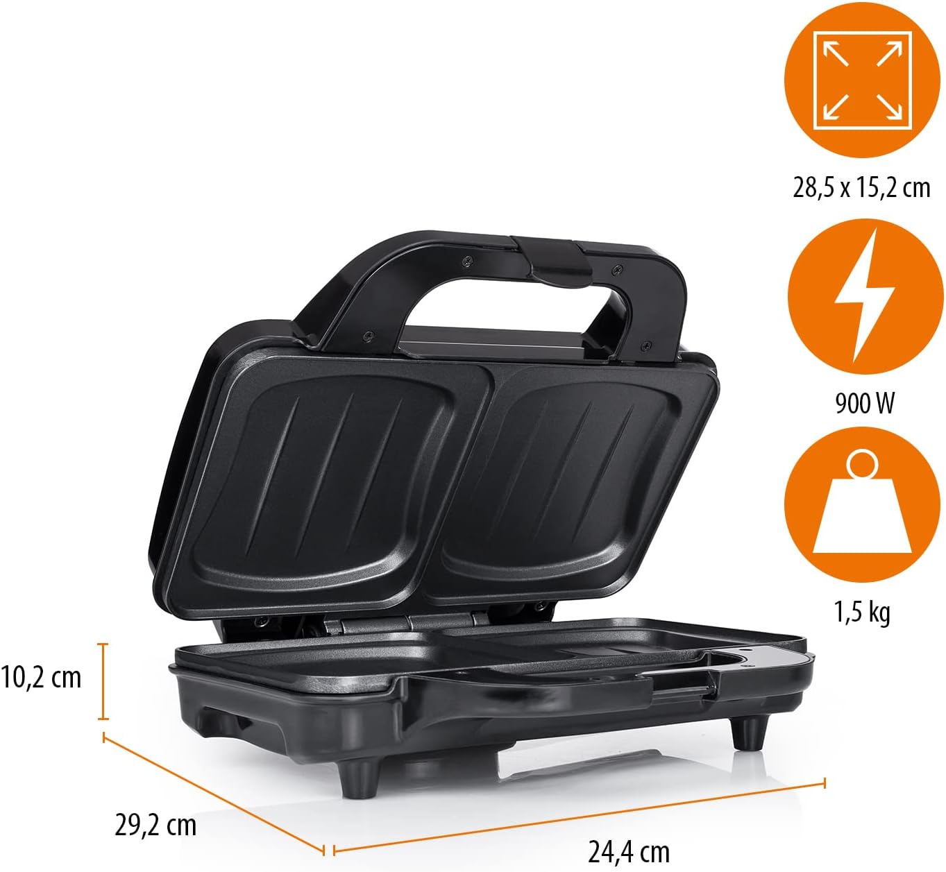 Sanduicheira Tristar SA-3060/ 900W/ para 2 sanduíches - Imagem 6