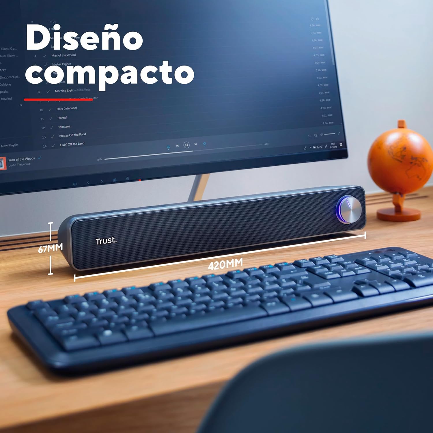Barra de Som para PC Trust Arys/ 12W/ 2.0 - Imagem 3