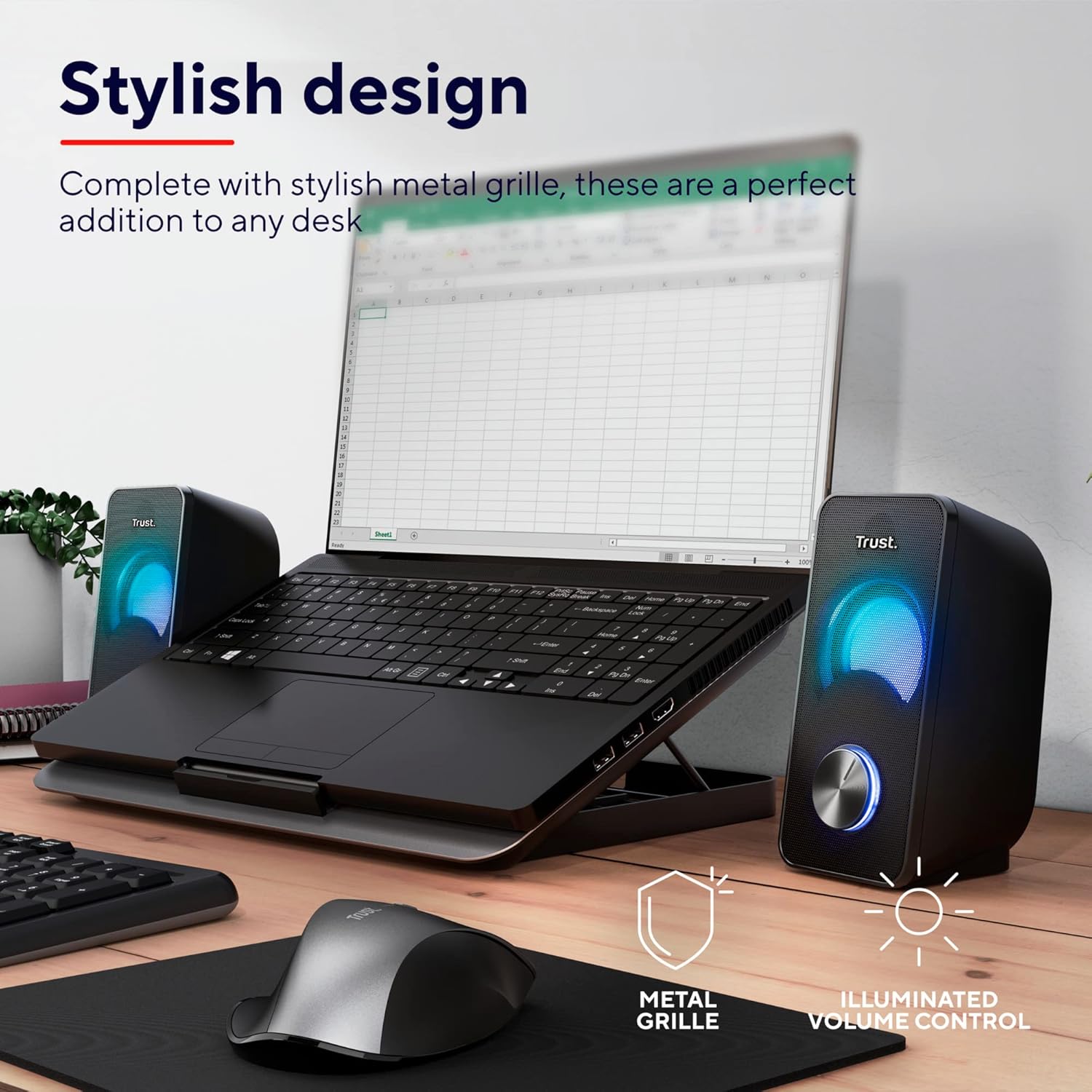 Altifalantes Trust Arys RGB/ 12W/ 2.0 - Imagem 5