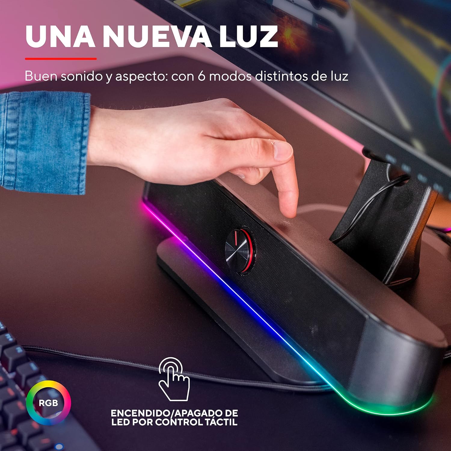 Barra de Som Trust Gaming GXT 619 Thorne/ 12W/ 2.0 - Imagem 4