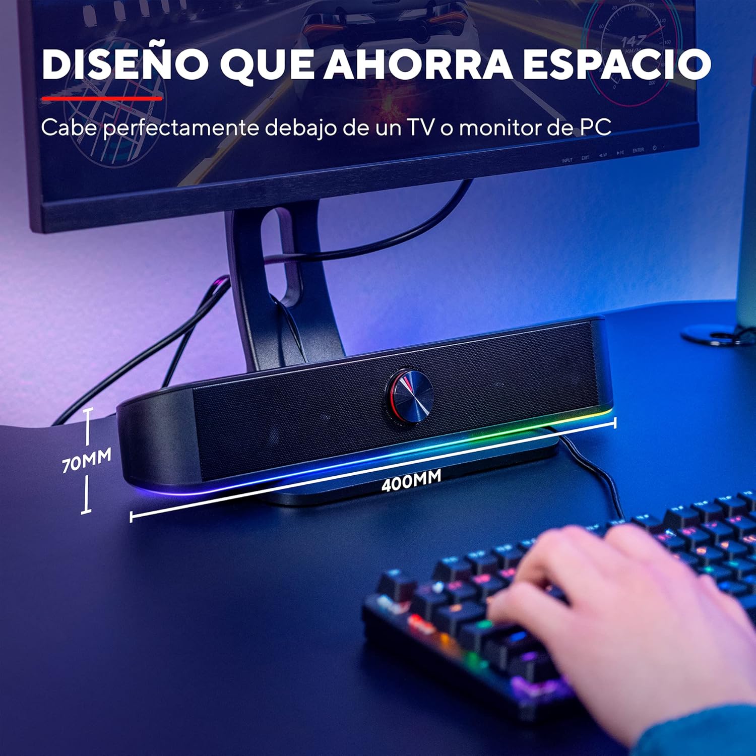 Barra de Som Trust Gaming GXT 619 Thorne/ 12W/ 2.0 - Imagem 3