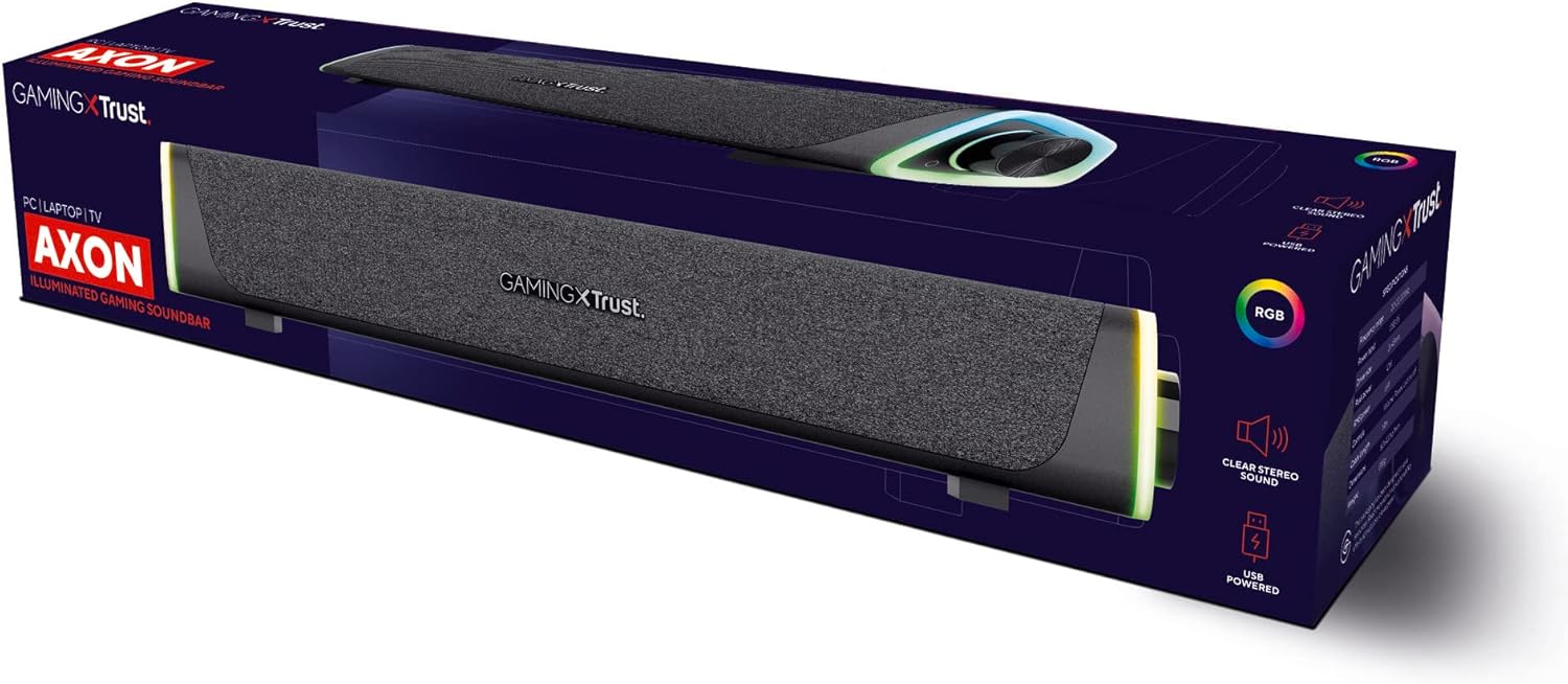 Barra de Som Trust Gaming GXT 620 Axon/ 12W/ 2.0 - Imagem 11