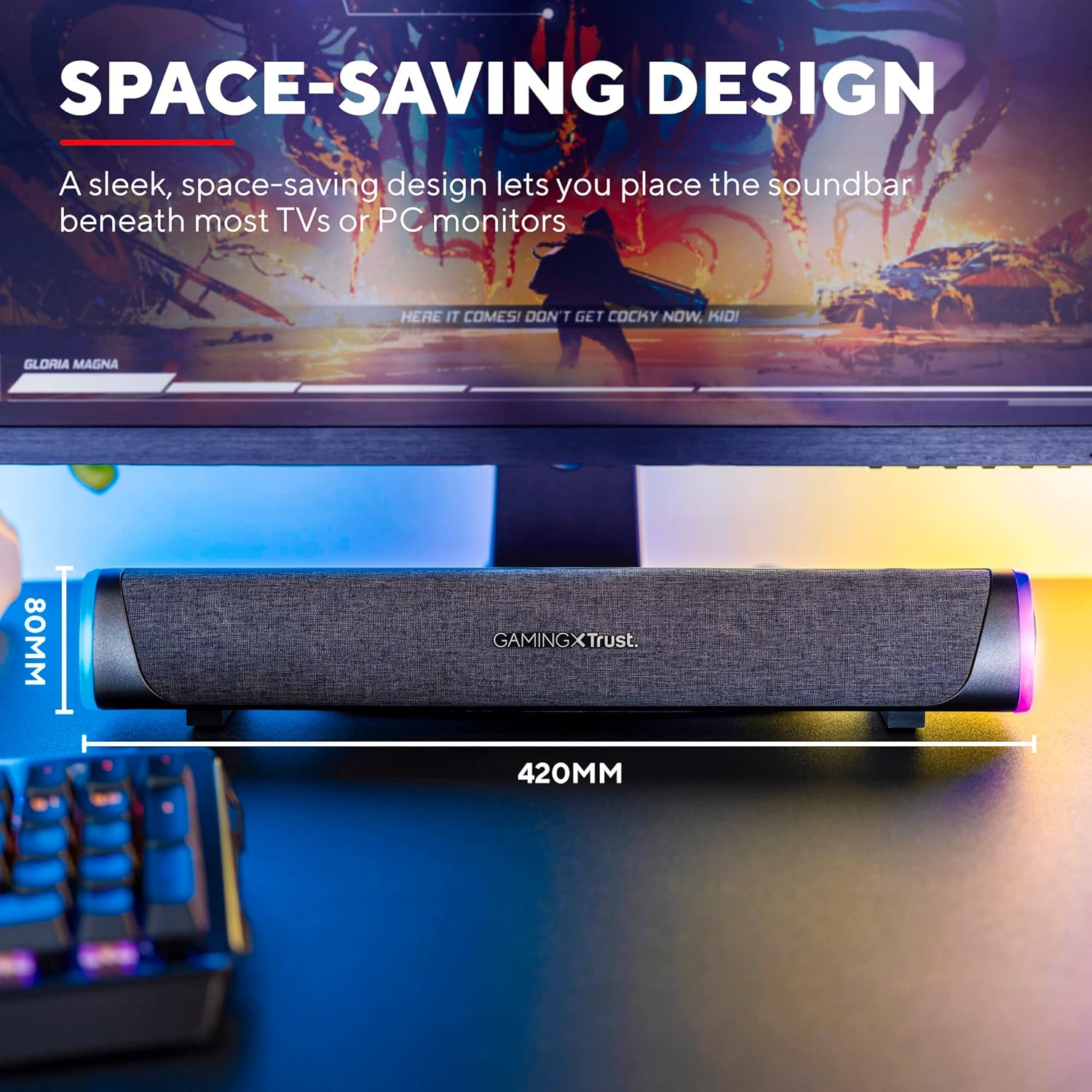 Barra de Som Trust Gaming GXT 620 Axon/ 12W/ 2.0 - Imagem 4