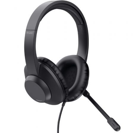 Auriculares Trust Ayda Max USB/ com Microfone/ USB/ Pretos - Imagem 3