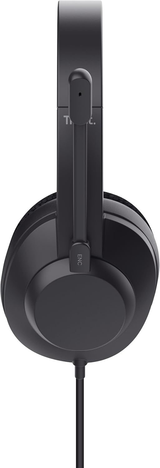Auriculares Trust Ayda Max USB-ENC/ com Microfone/ USB/ Pretos - Imagem 12